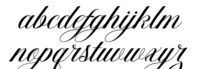 Faradila Font LOWERCASE