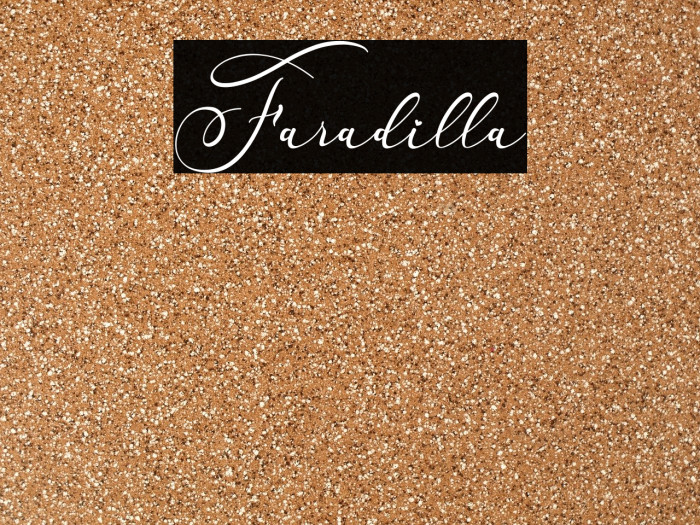 Faradilla Font examples