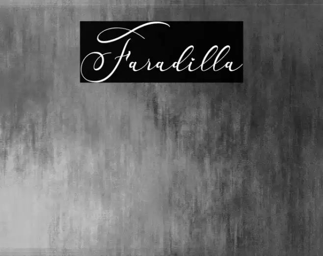 Faradilla Font examples