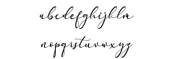 Faradilla Font LOWERCASE