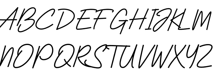 Farah Shanum Script Caratteri MAIUSCOLE