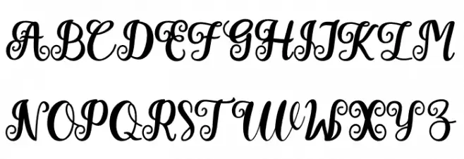 Faralista Schriftart Groß