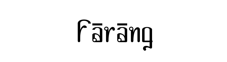 Farang  Frei Schriftart Herunterladen