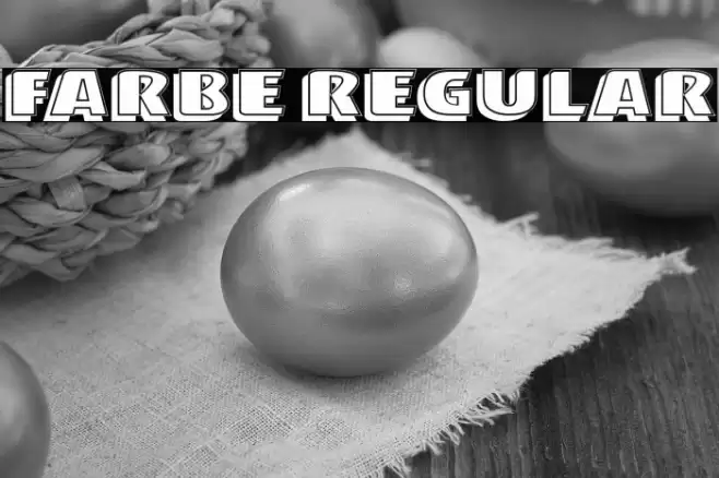 Farbe Regular Font examples