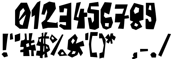 Farckenzlabb フォント その他の文字