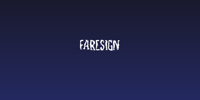 Faresign Social Header