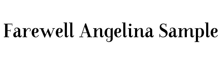 Farewell Angelina Sample шрифт содержит 77 красиво оформленные персонажи