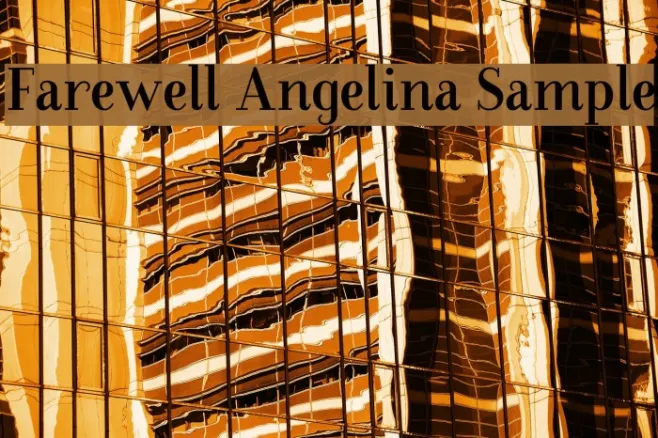 Farewell Angelina Sample Example 1