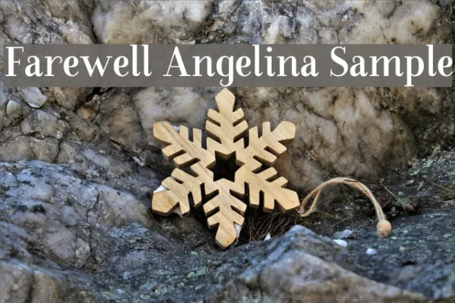 Farewell Angelina Sample Example 2