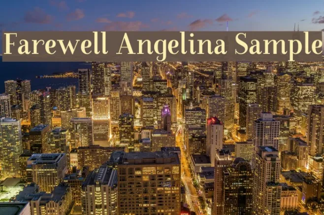 Farewell Angelina Sample Example 3