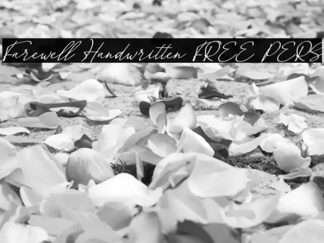 Farewell Handwritten [FREE PERS Caratteri examples