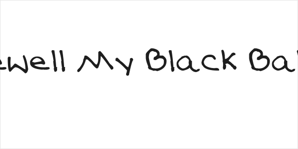 Farewell My Black Balloon Logo