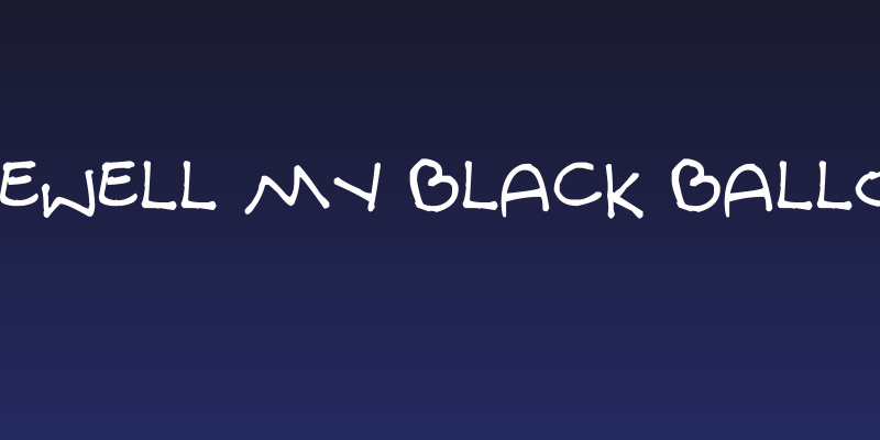 Farewell My Black Balloon Social Header