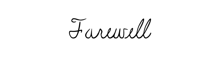 Farewell Font