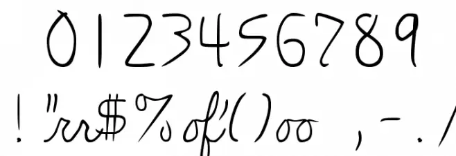 Farewell Font OTHER CHARS