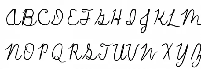 Farewell Schriftart Groß