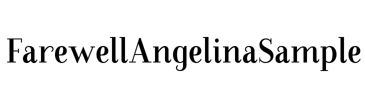 FarewellAngelinaSample  免费字体下载