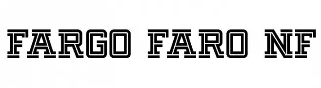 Fargo Faro NF  नि: शुल्क फ़ॉन्ट्स डाउनलोड