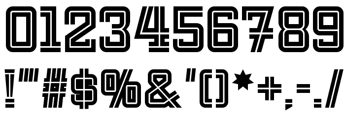 FargoFaroNF Font OTHER CHARS