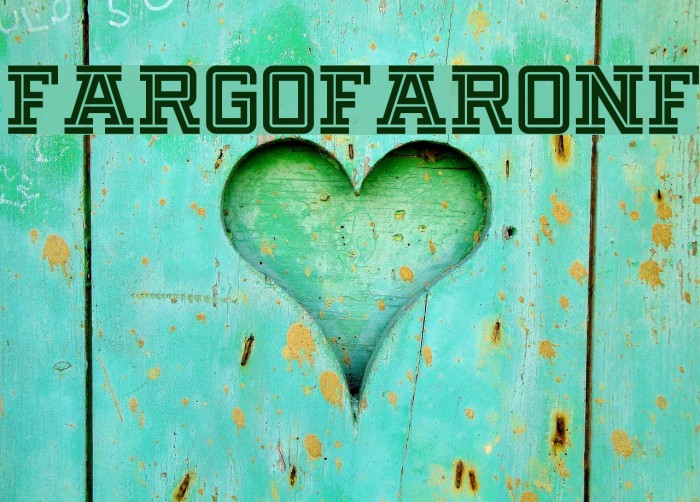 FargoFaroNF Font examples