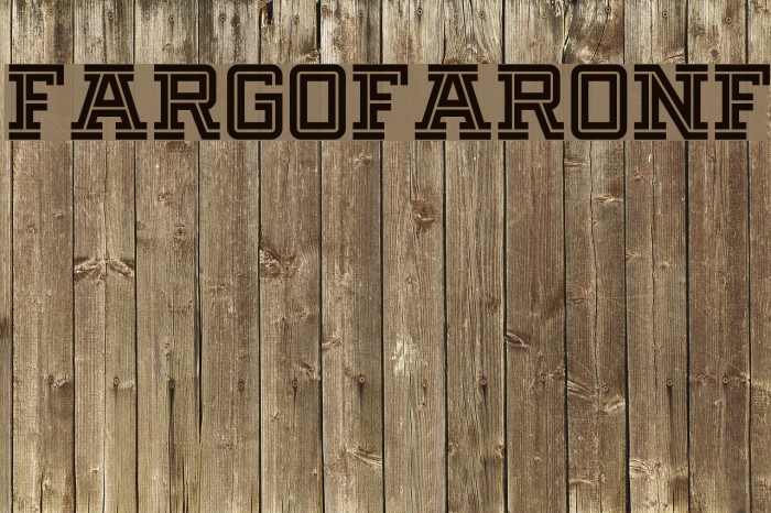 FargoFaroNF Font examples