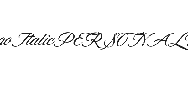 FargoItalicPERSONALUSE Logo