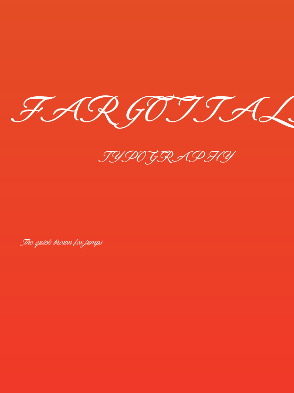 FargoItalicPERSONALUSE Poster