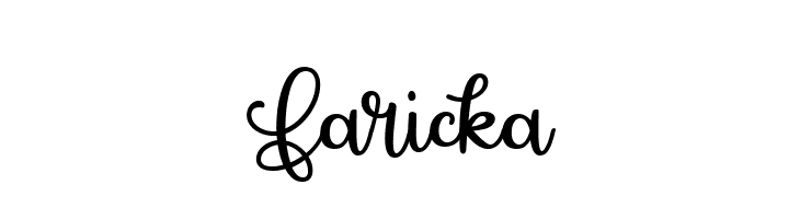 Faricka  フリーフォントのダウンロード