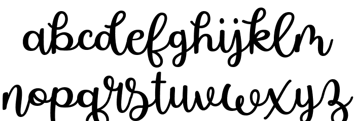 Faricka Font LOWERCASE