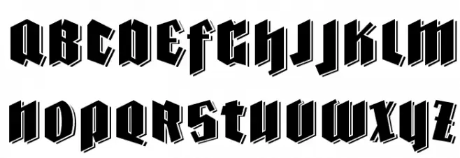 Farisea Dark Schriftart Groß