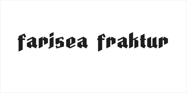 Farisea Fraktur Logo