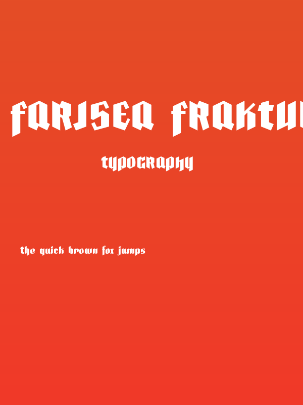 Farisea Fraktur Poster