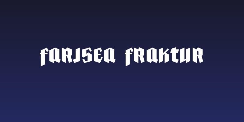 Farisea Fraktur Social Header