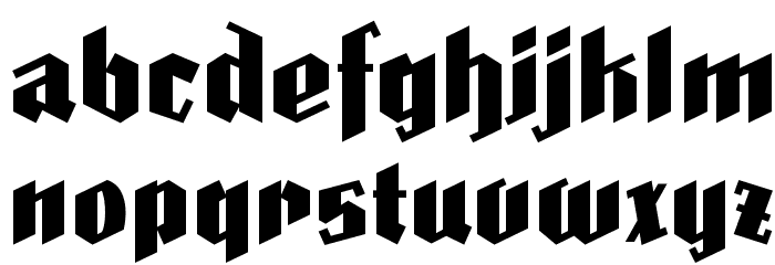 Farisea Fraktur Font LOWERCASE