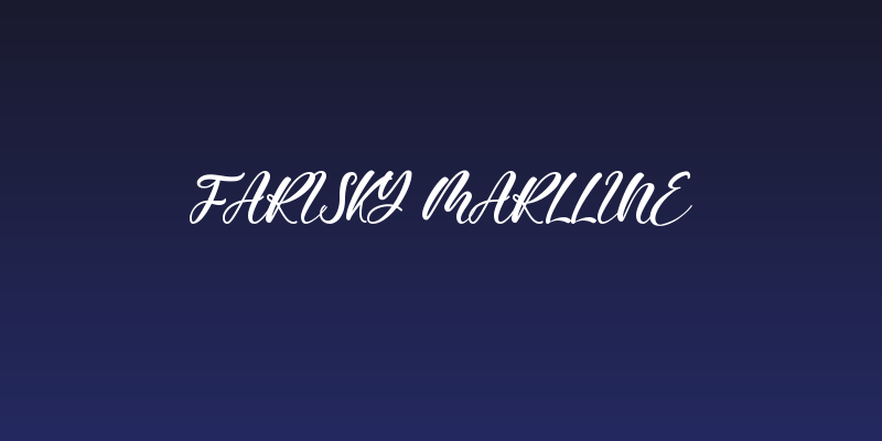 Farisky Marlline Social Header