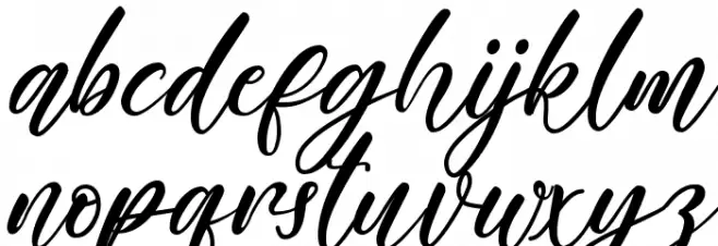 Farisky Marlline Schriftart Kleinbuchstaben