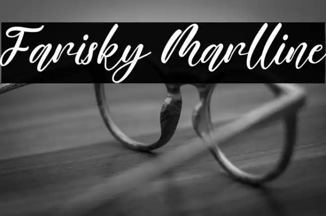Farisky Marlline Font examples