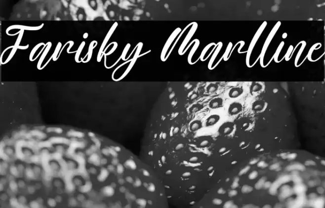 Farisky Marlline Font examples
