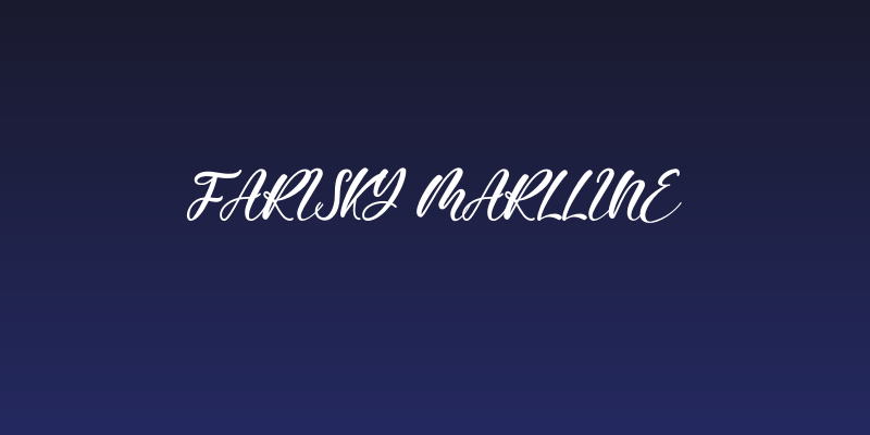 Farisky Marlline Social Header