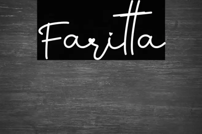 Faritta Font examples
