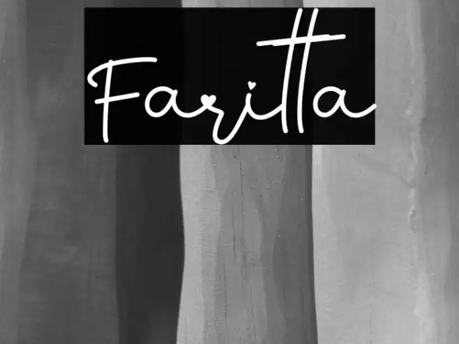 Faritta Font examples