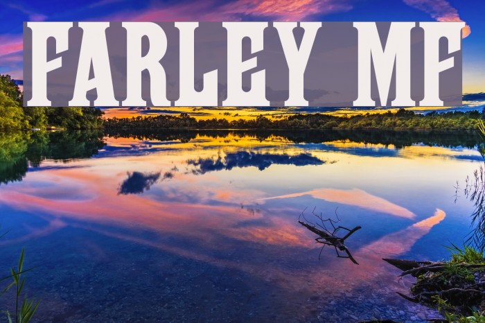 Farley MF Font examples