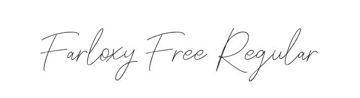 Farloxy Free Regular  フリーフォントのダウンロード