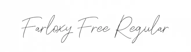 Farloxy Free Regular  免费字体下载