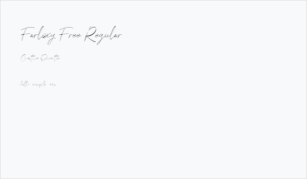 Farloxy Free Regular Business Card