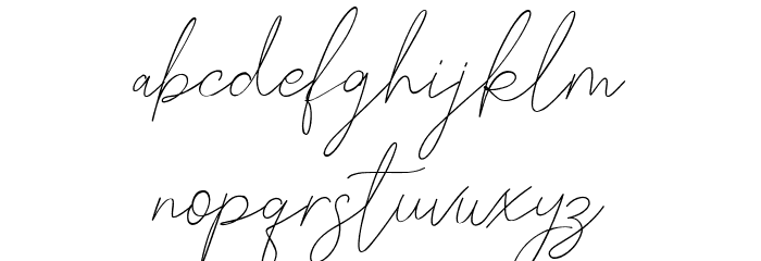 Farloxy Free Regular Font LOWERCASE
