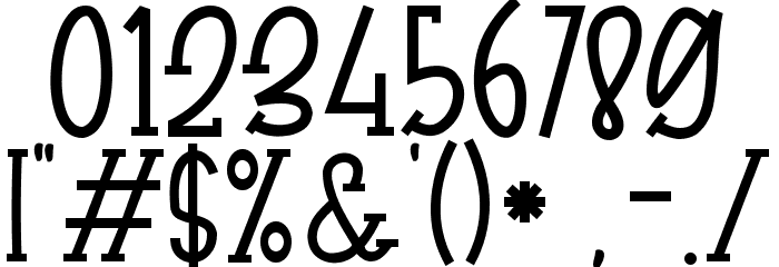 Farm Bluster Font OTHER CHARS