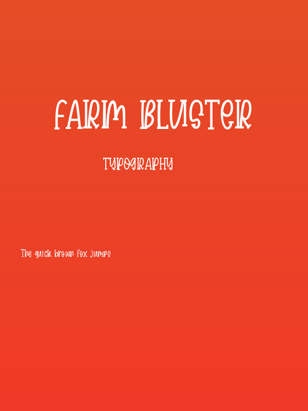 Farm Bluster Poster