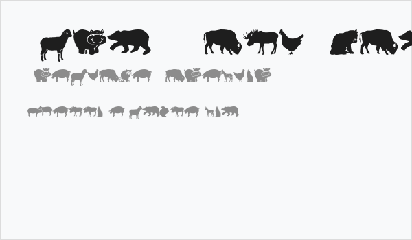 Farm & Wild Animals Business Card