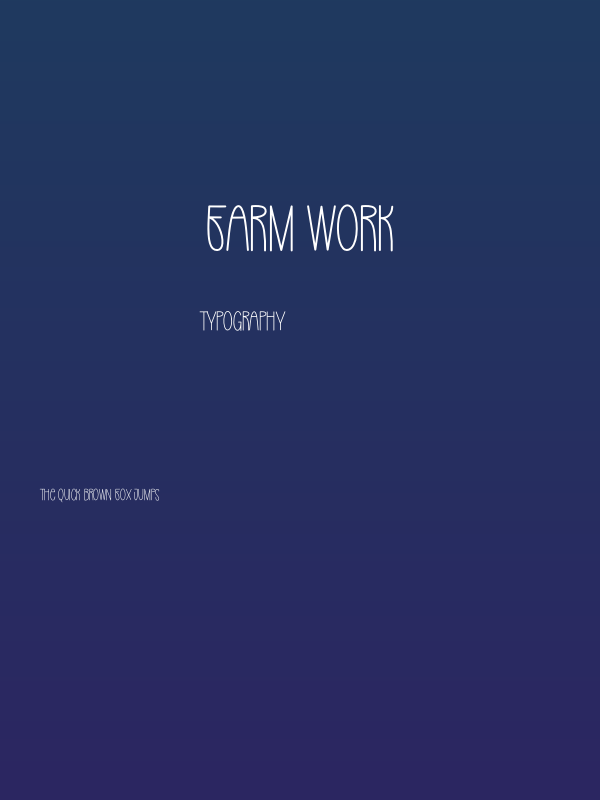 Farm Work Poster